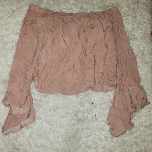 Rue21 Pink Off the shoulder top